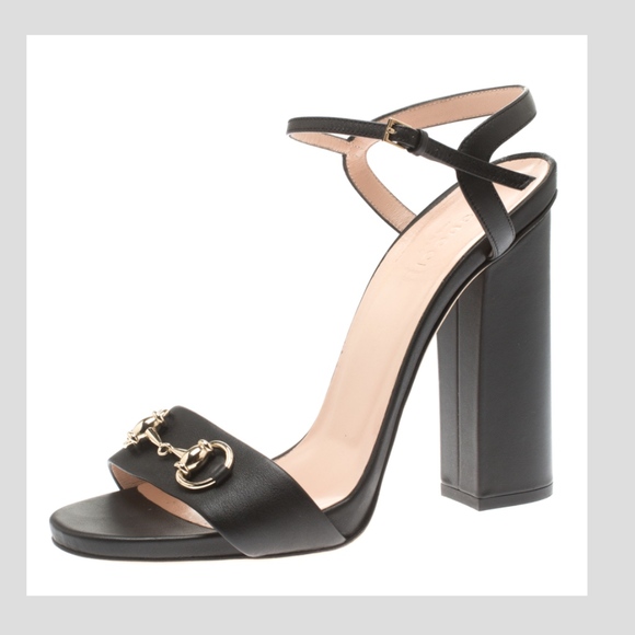 black box heel sandals